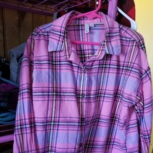 Pink Flannel Shirt
